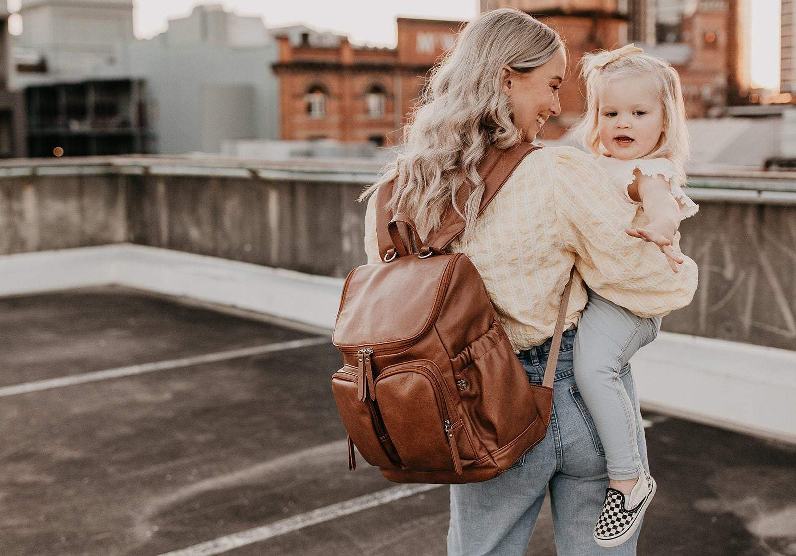 OiOi Baby Care OiOi Faux Leather Nappy Backpack