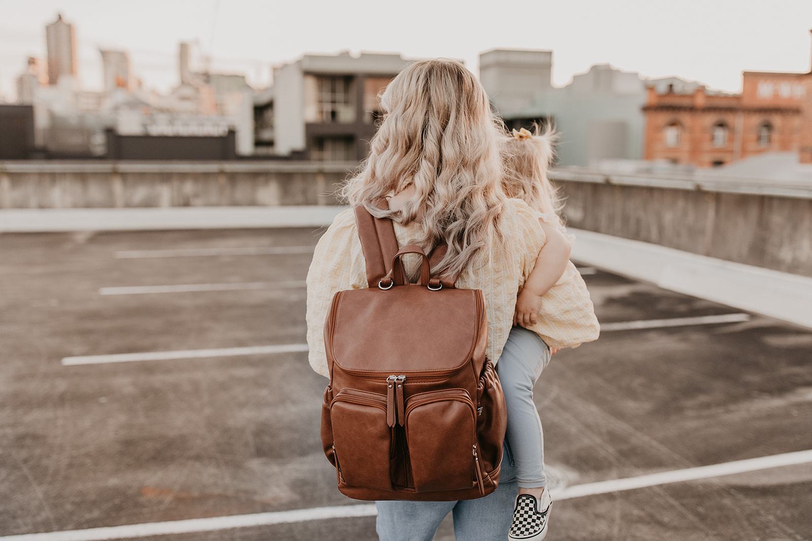 OiOi Baby Care OiOi Faux Leather Nappy Backpack