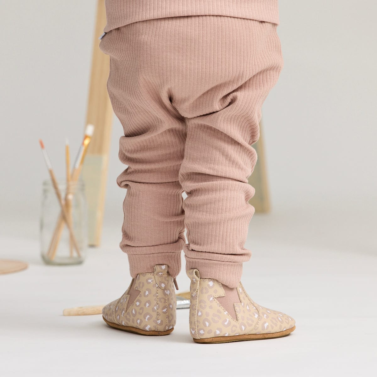 Pretty Brave Baby Shoes Baby Electric in Blush Leopard