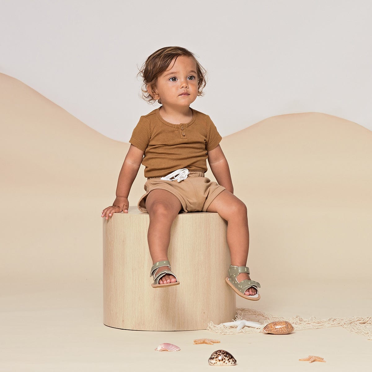 Pretty Brave Baby Shoes Baby Wilder Sandal in Reef