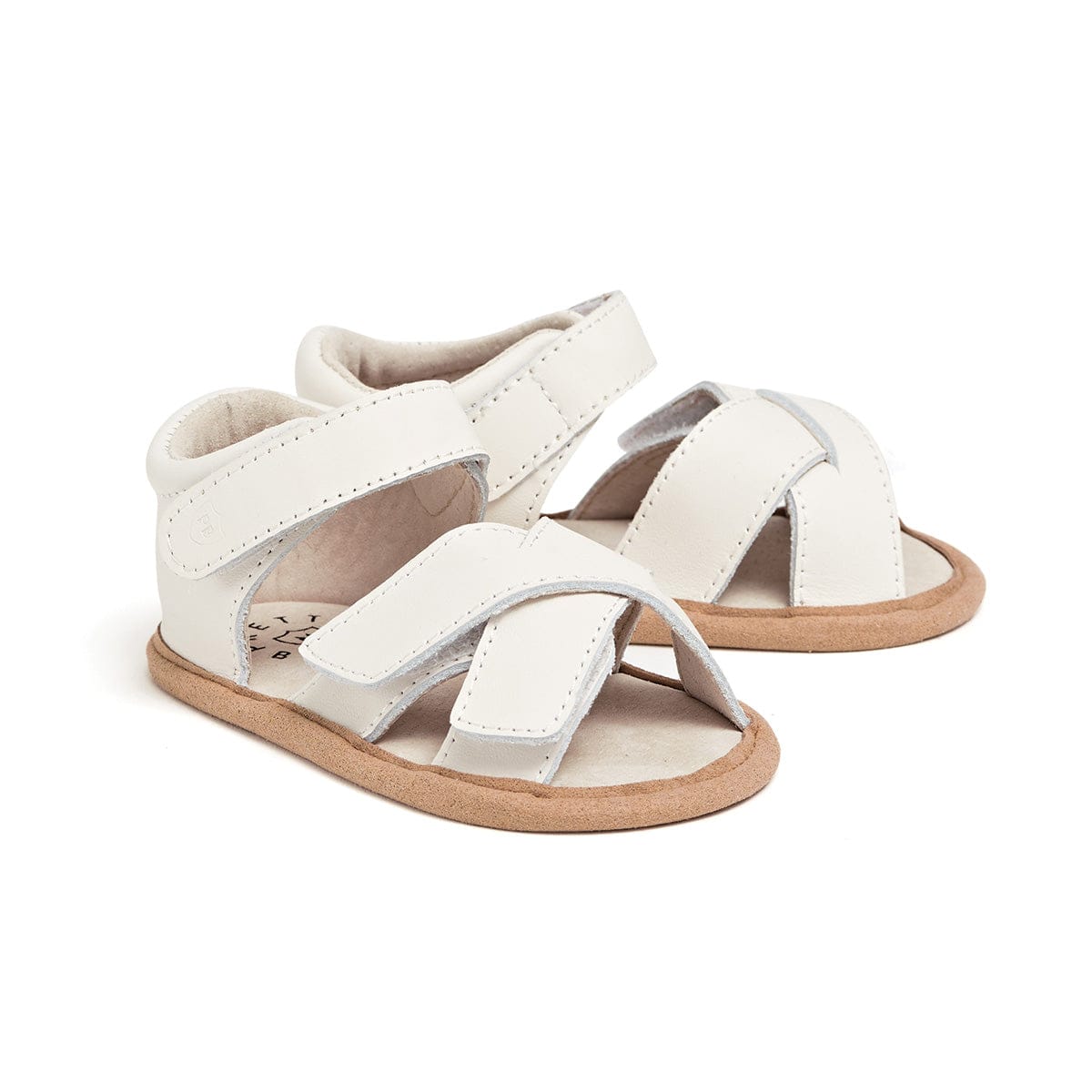Pretty Brave Baby Shoes Criss-Cross Sandal in Ivory