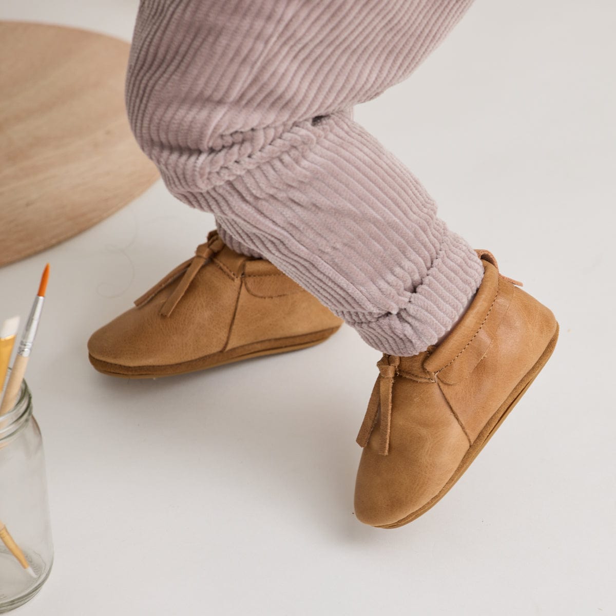 Pretty Brave Baby Shoes MOC in Natural