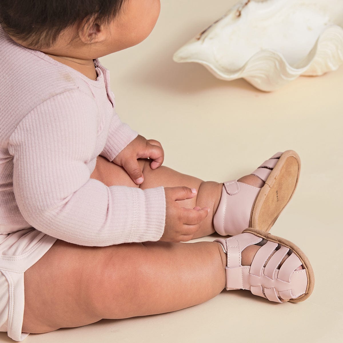 Pretty Brave Baby Shoes Rio Sandal in Pink Rose