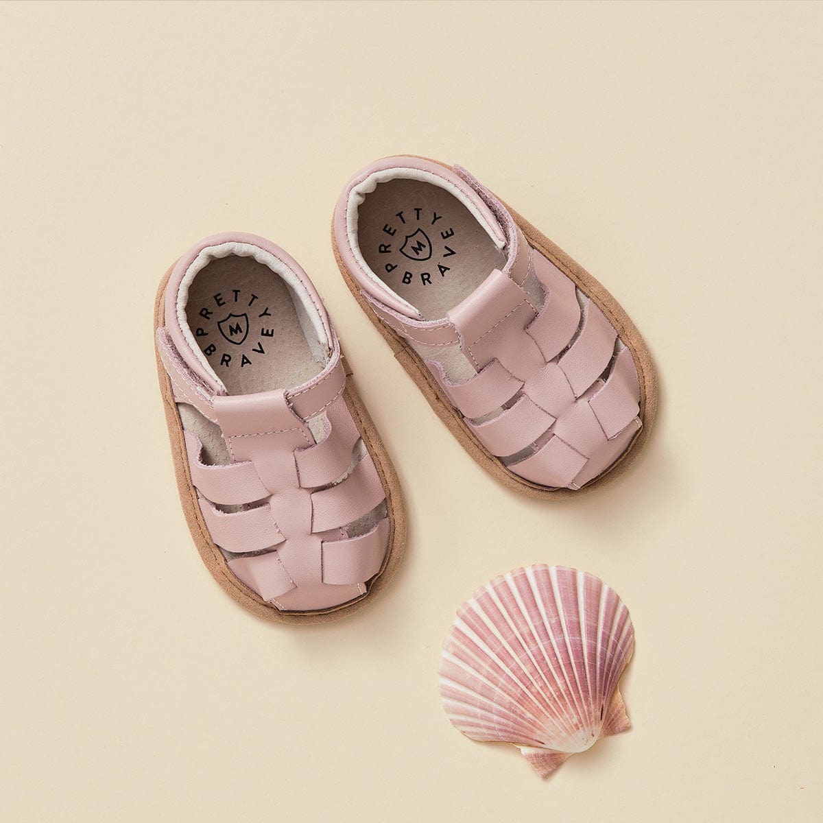 Pretty Brave Baby Shoes Rio Sandal in Pink Rose