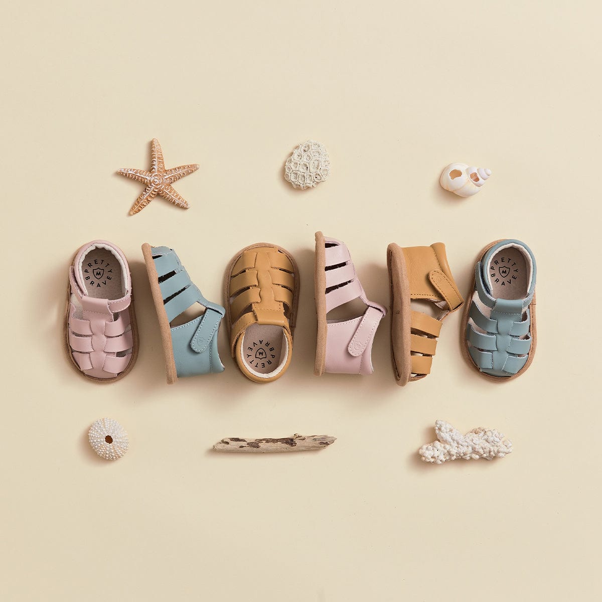 Pretty Brave Baby Shoes Rio Sandal in Pink Rose