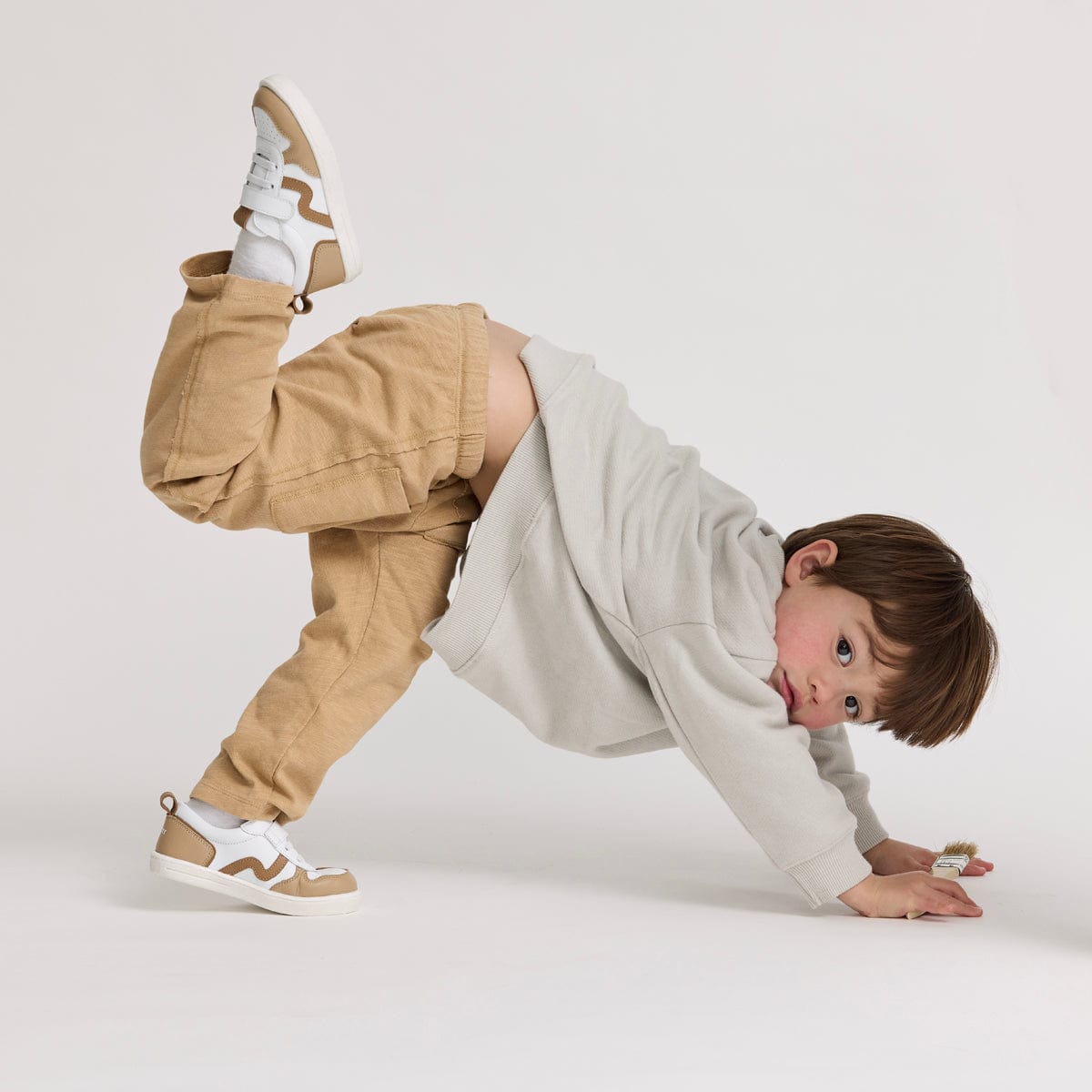 Pretty Brave Girls Shoes XO Trainer White/Tan