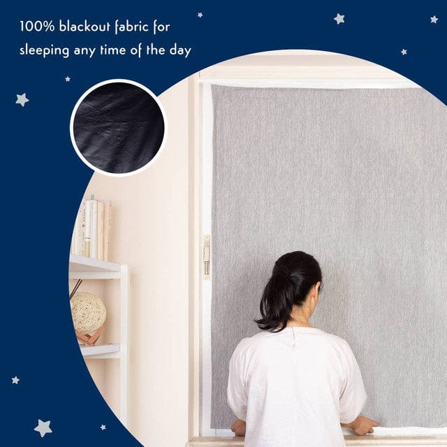 Purflo Baby Care Grey Purflo Total Eclipse Portable Blackout Blind - Grey