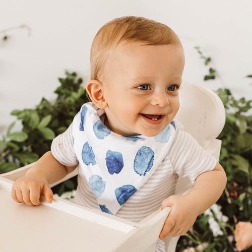 Snuggle Hunny Kids Accessory Bib Ocean Skies Snuggle Hunny Dribble Bib