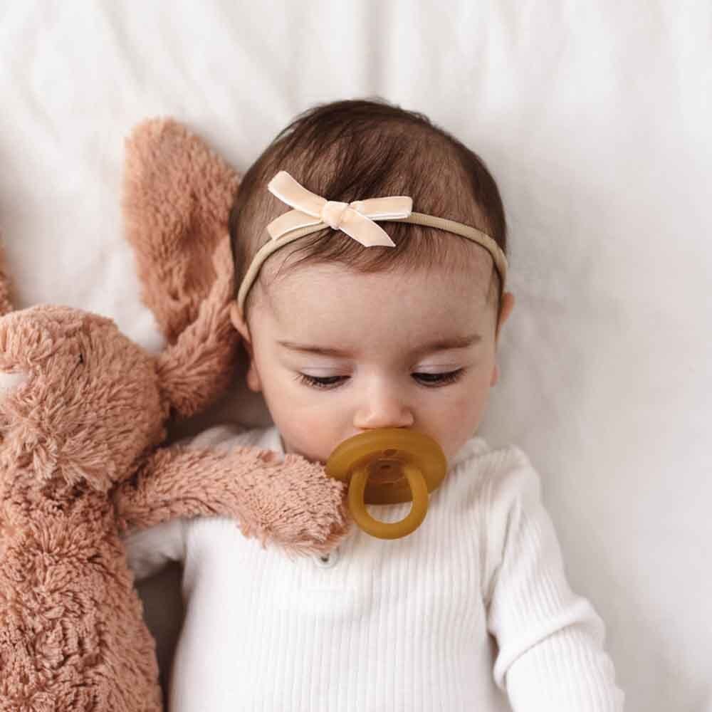 Snuggle Hunny Kids Accessory Hair Lychee Velvet Bow Headband