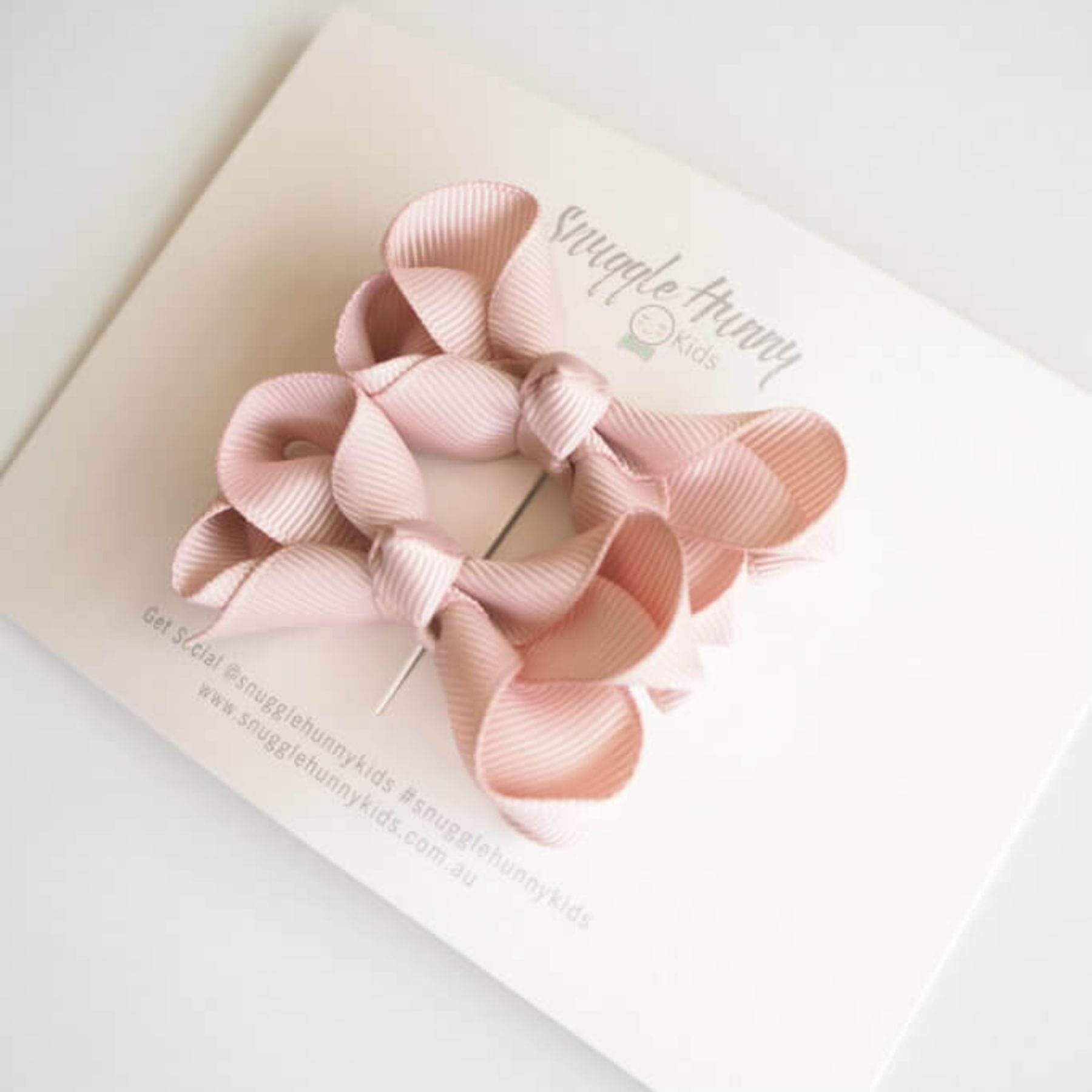 Snuggle Hunny Kids Accessory Hair Nude Snuggle Hunny Piggy Tail Bow Clips