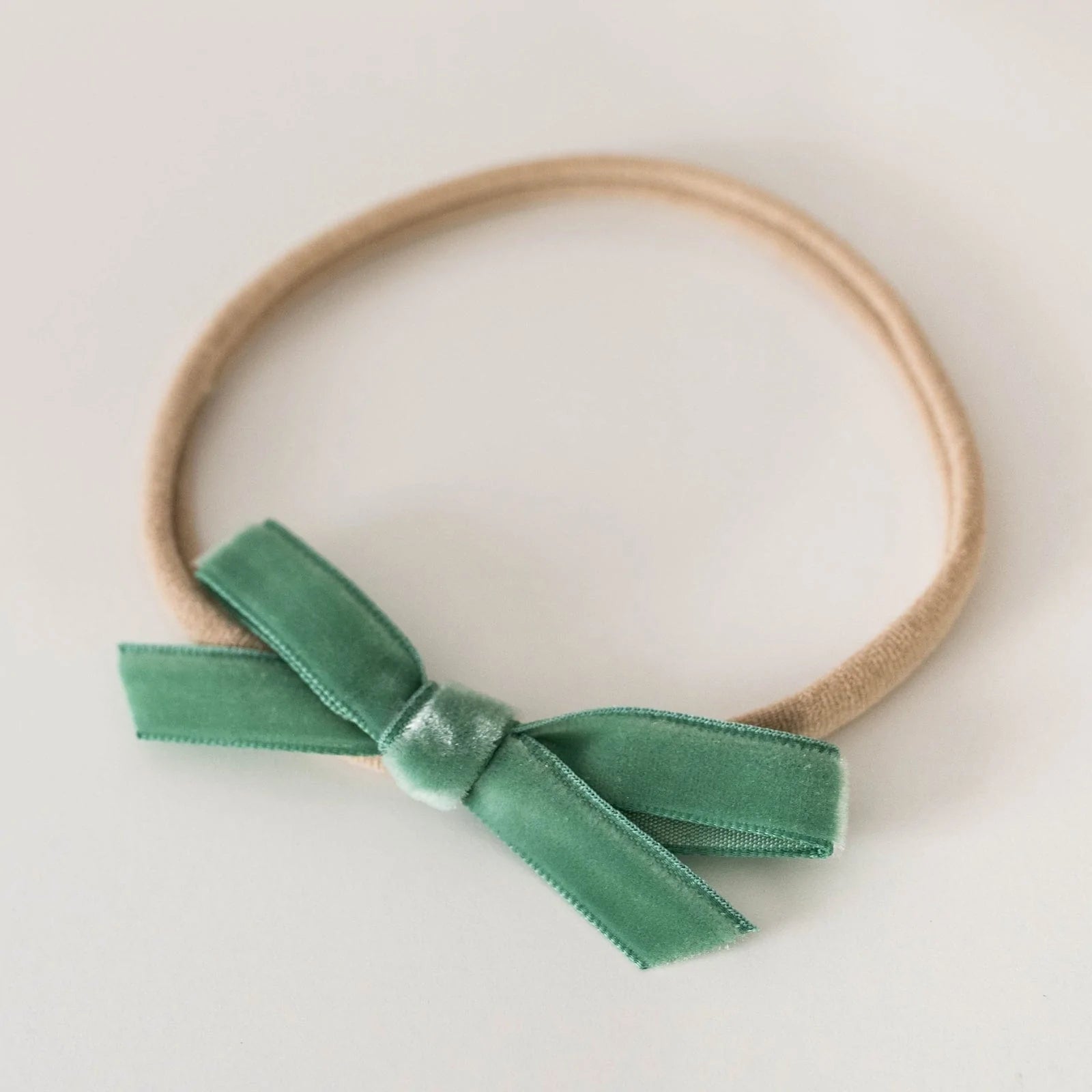 Snuggle Hunny Kids Accessory Hair Olive Snuggle Hunny Velvet Bow Headband