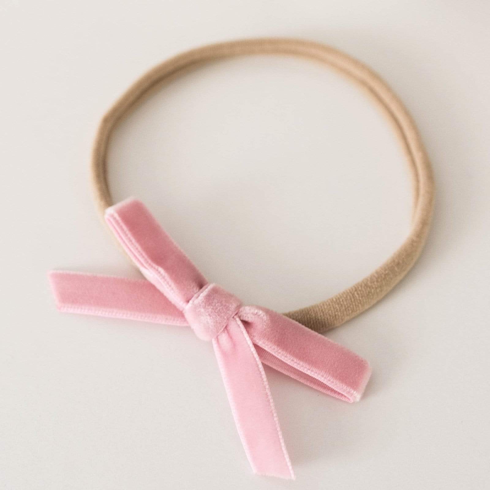 Snuggle Hunny Kids Accessory Hair Pink Rose Snuggle Hunny Velvet Bow Headband