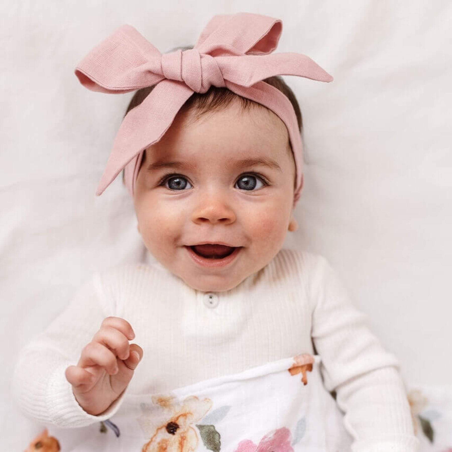 Snuggle Hunny Linen Pre Tied Headband - Parnell Baby Boutique
