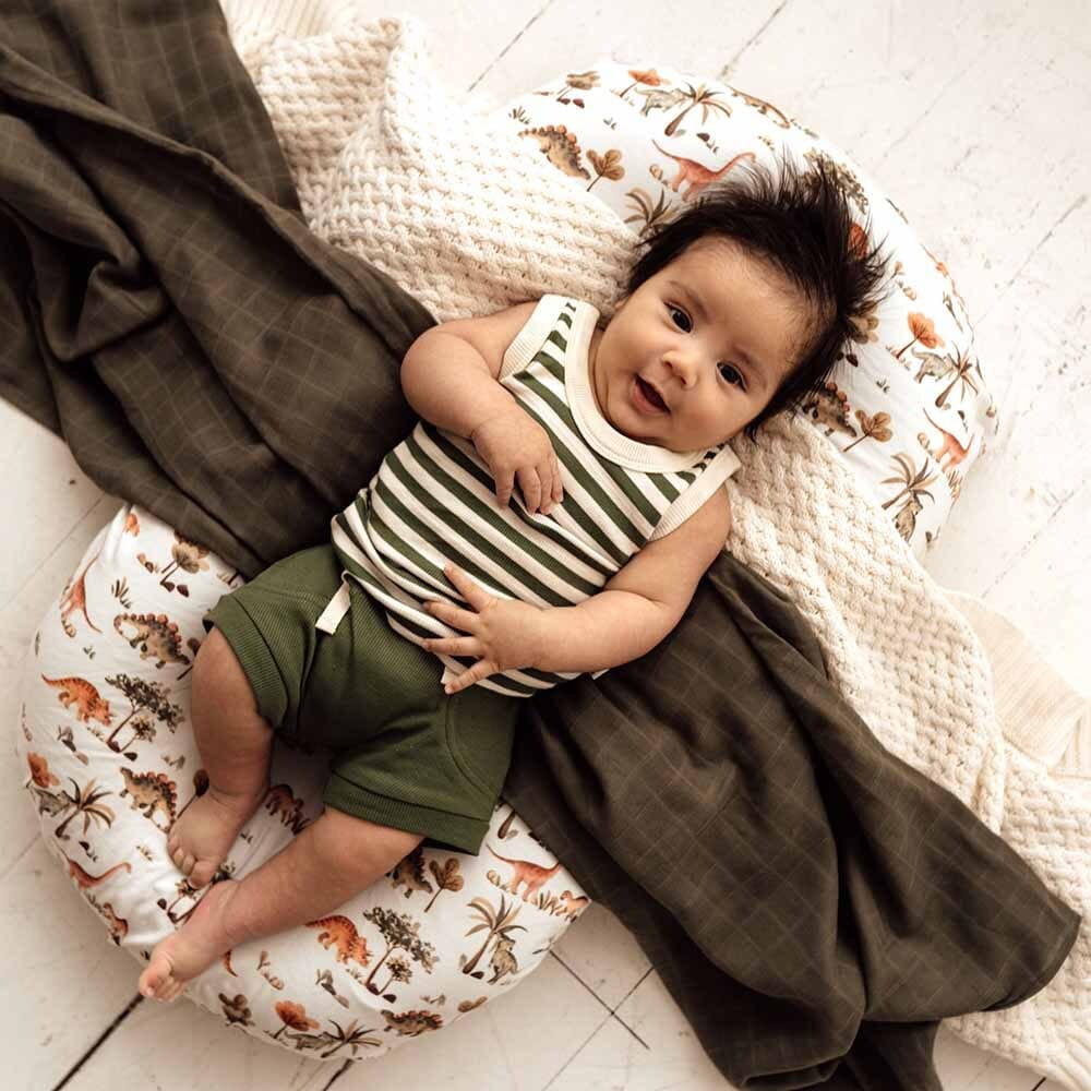 Snuggle Hunny Kids Boys Pants Olive Organic Shorts