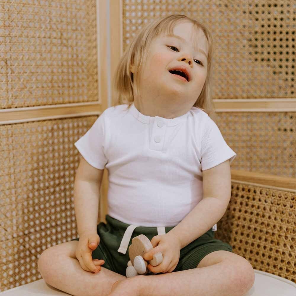 Snuggle Hunny Kids Boys Pants Olive Organic Shorts