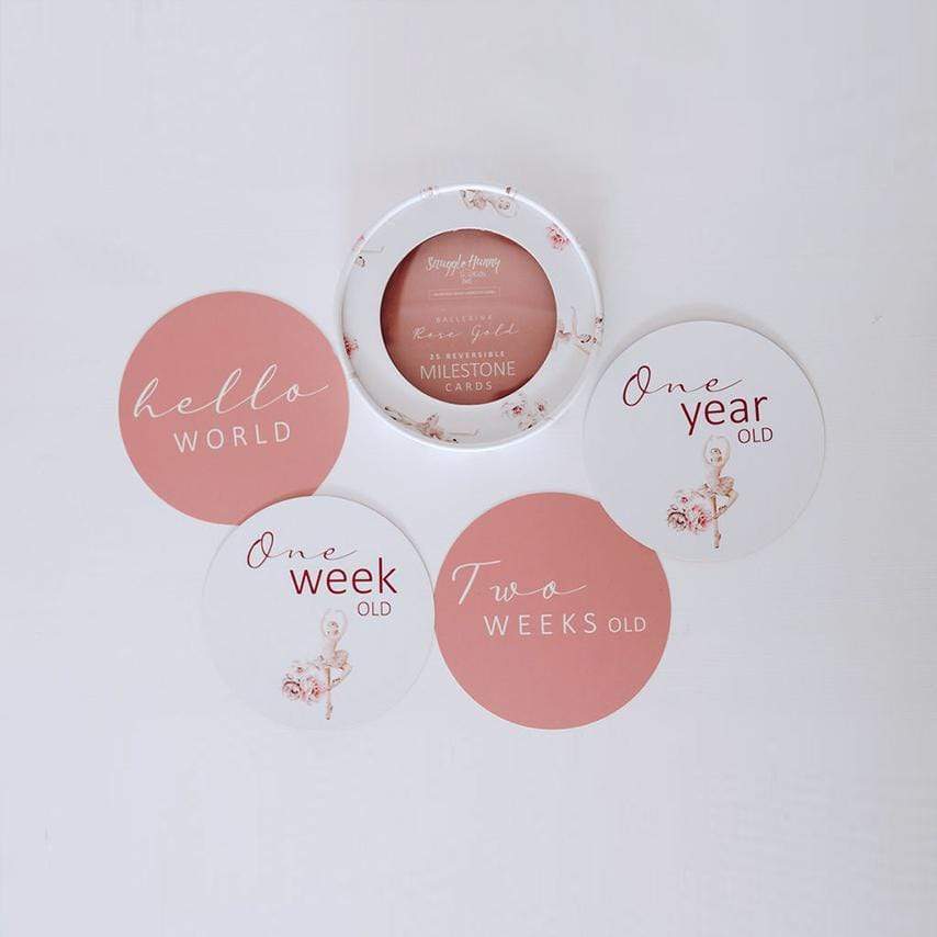 Snuggle Hunny Kids Gift Misc Ballerina & Rosa New Collection Snuggle Hunny Milestone Cards