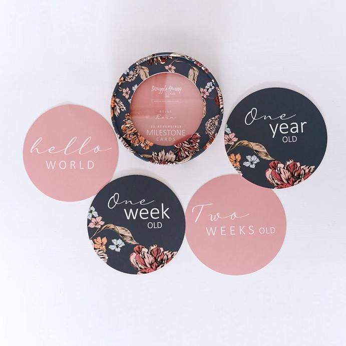 Snuggle Hunny Kids Gift Misc Belle & Rose Gold New Collection Snuggle Hunny Milestone Cards