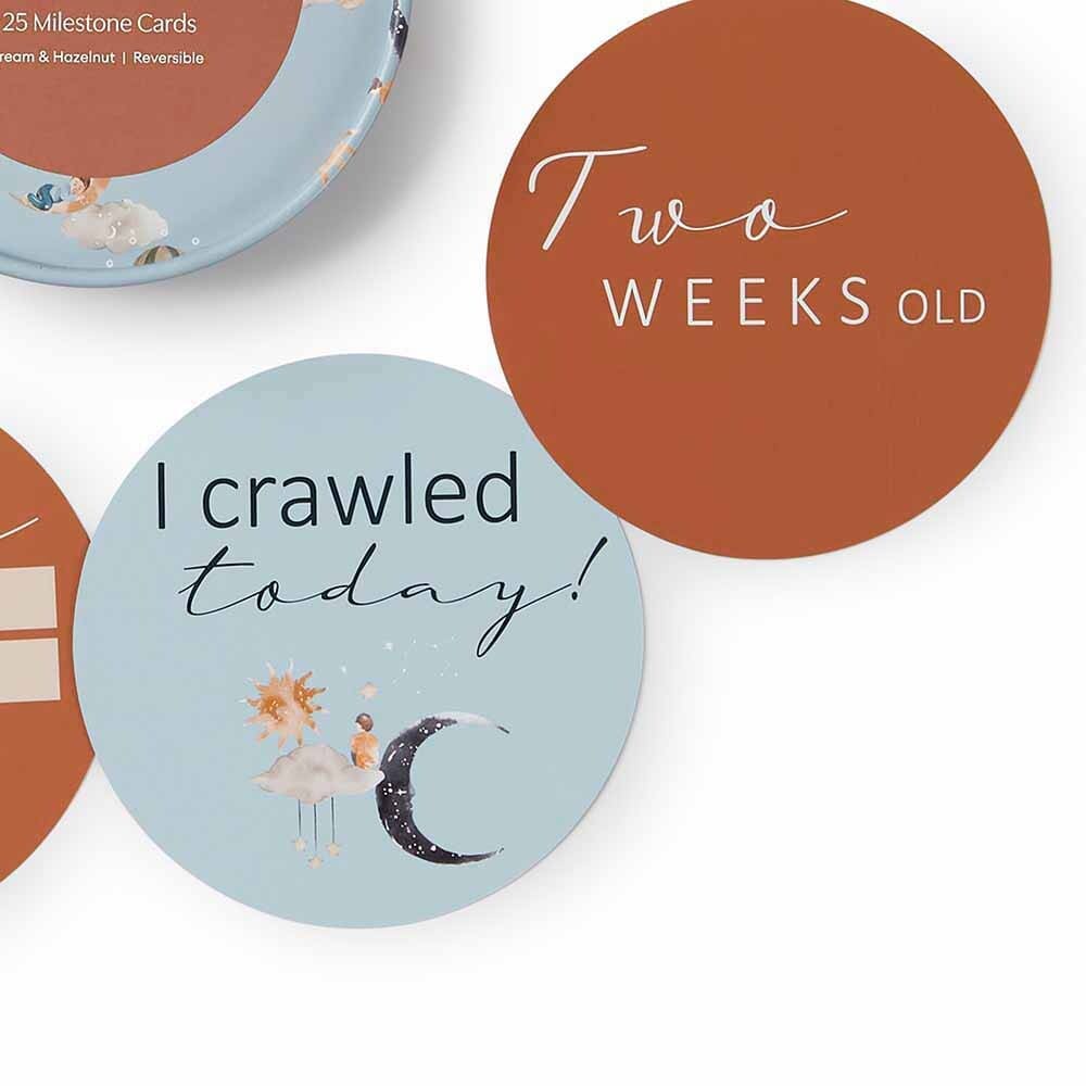 Snuggle Hunny Kids Gift Misc Dream & Hazelnut Reversible Milestone Cards
