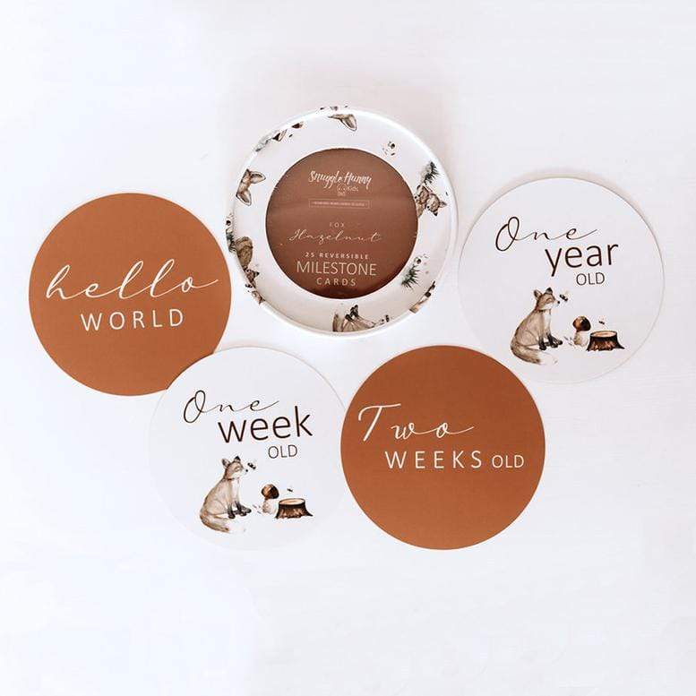 Snuggle Hunny Kids Gift Misc Fox & Hazelnut New Collection Snuggle Hunny Milestone Cards