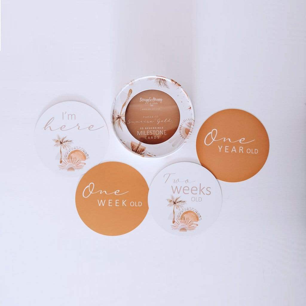Snuggle Hunny Kids Gift Misc Paradise & Sunrise New Collection Snuggle Hunny Milestone Cards