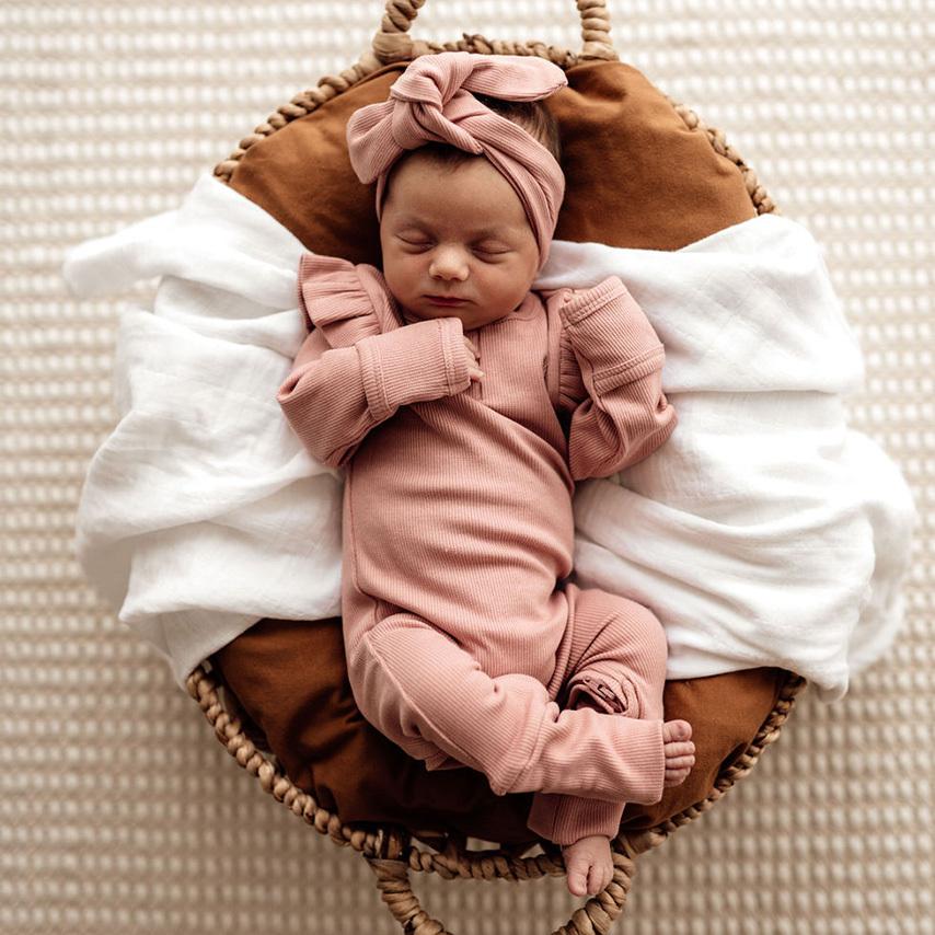 Snuggle Hunny Kids Girls All In One Rose Growsuit