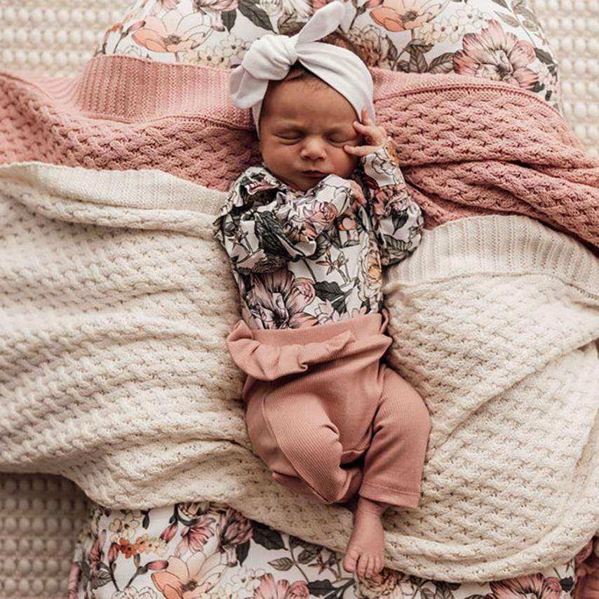 Snuggle Hunny Kids Girls Pant Rose Pants