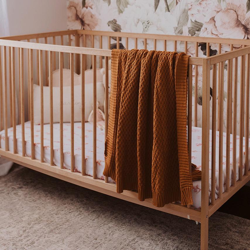 Snuggle Hunny Kids Linen Blankets Bronze Snuggle Hunny Diamond Knit Blanket