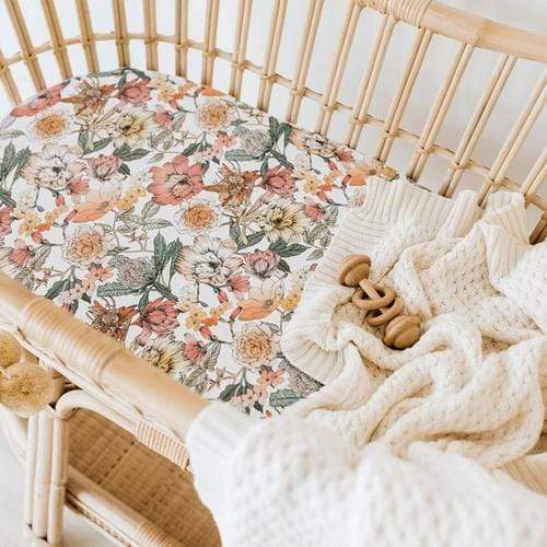 Snuggle Hunny Kids Linen Sheets Australiana Snuggle Hunny Bassinet Sheet & Change Pad Cover 2 n 1