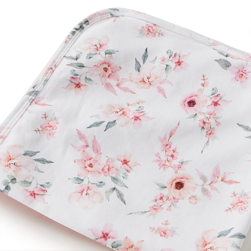 Snuggle Hunny Kids Linen Sheets Camille Organic Jersey Wrap & Topknot Set