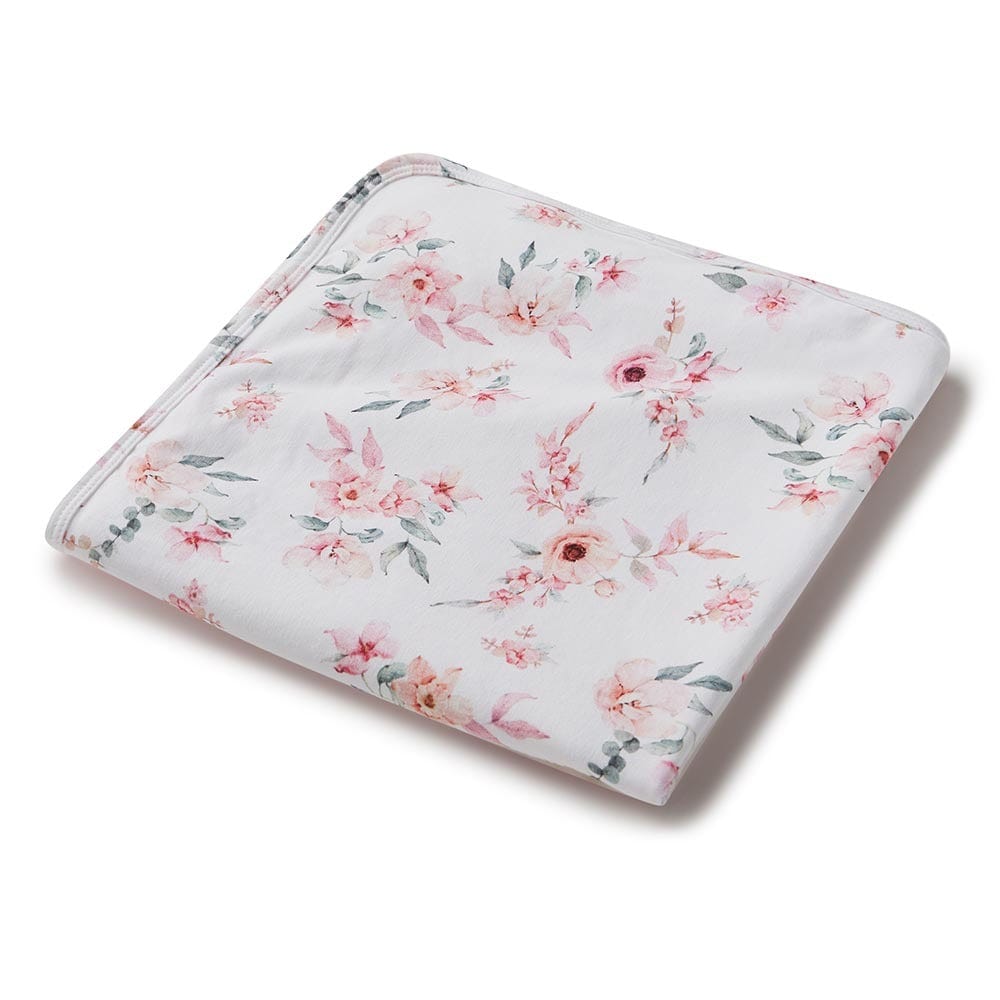 Snuggle Hunny Kids Linen Sheets Camille Organic Jersey Wrap & Topknot Set