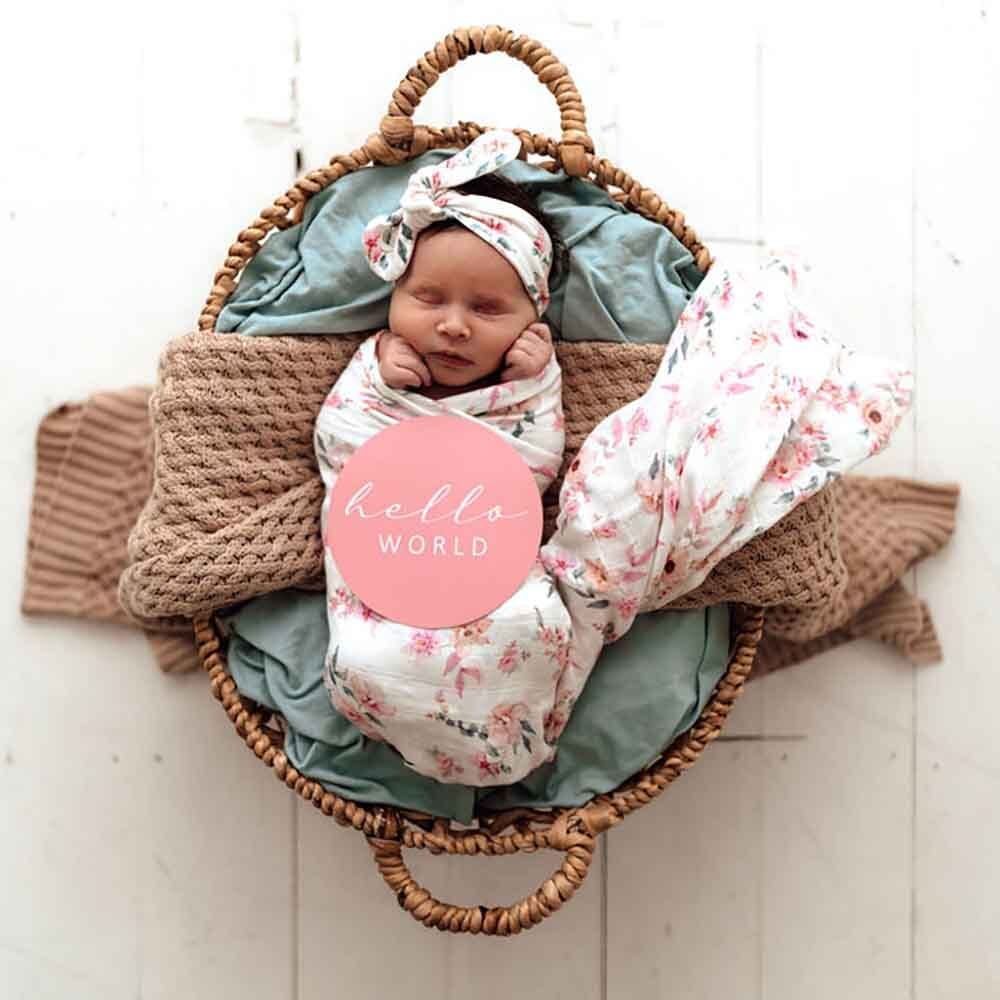 Snuggle Hunny Kids Linen Sheets Camille Organic Muslin Wrap - Camille