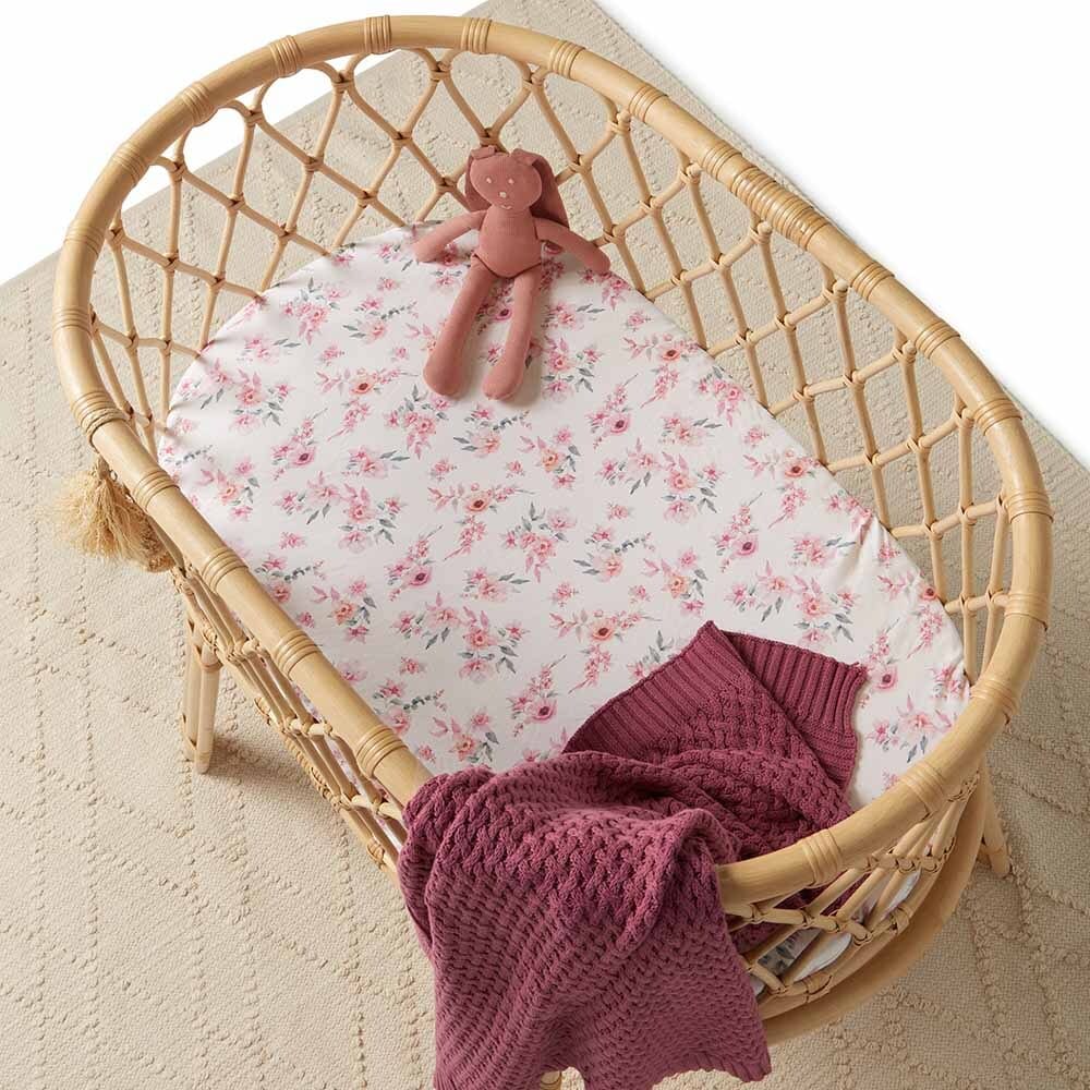 Snuggle Hunny Kids Linen Sheets Camille Snuggle Hunny Bassinet Sheet & Change Pad Cover