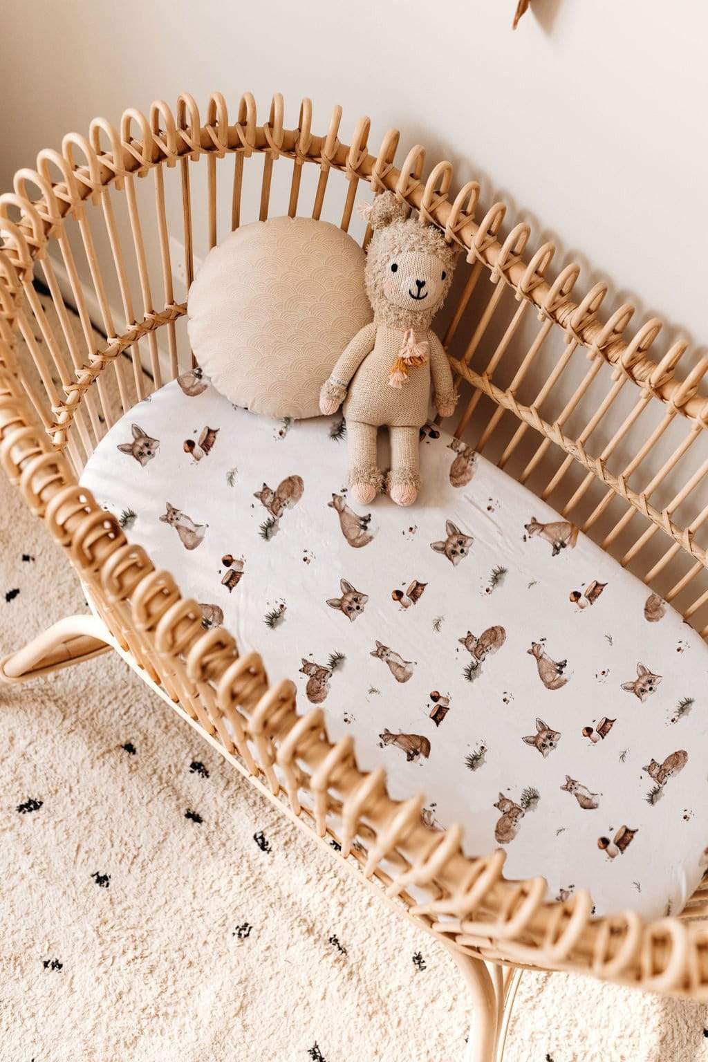 Snuggle Hunny Kids Linen Sheets New Collection Bassinet Sheet & Change Pad Cover 2 n 1