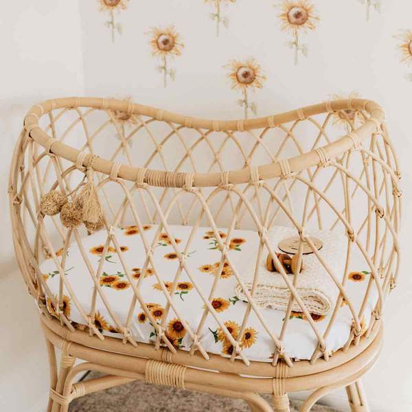 Snuggle Hunny Kids Linen Sheets Snuggle Hunny Bassinet Sheet & Change Pad Cover 2 n 1
