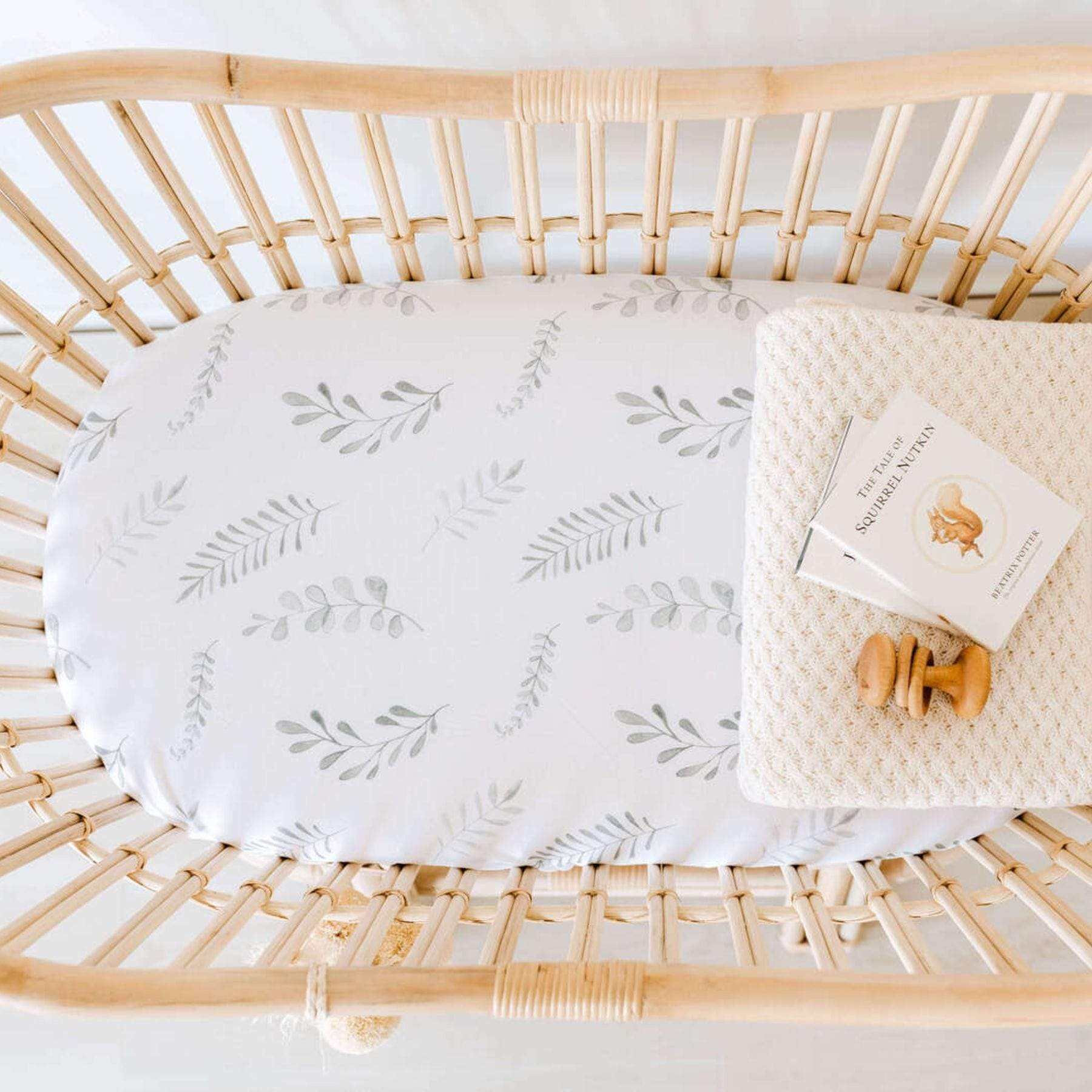 Snuggle Hunny Kids Linen Sheets Snuggle Hunny Bassinet Sheet & Change Pad Cover 2 n 1