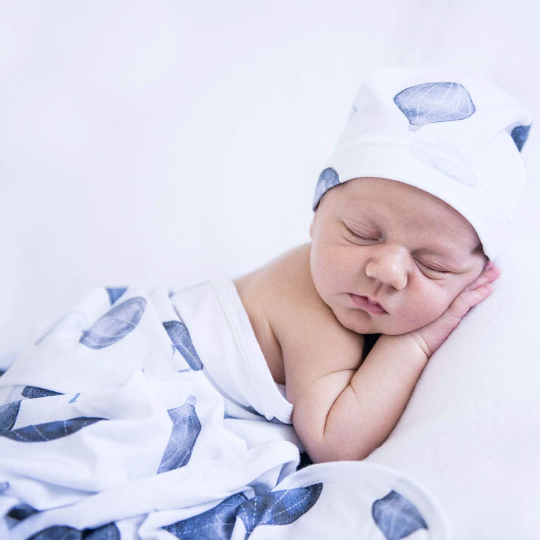 Snuggle Hunny Kids Linen Sheets Snuggle Hunny Jersey Wrap & Beanie Set