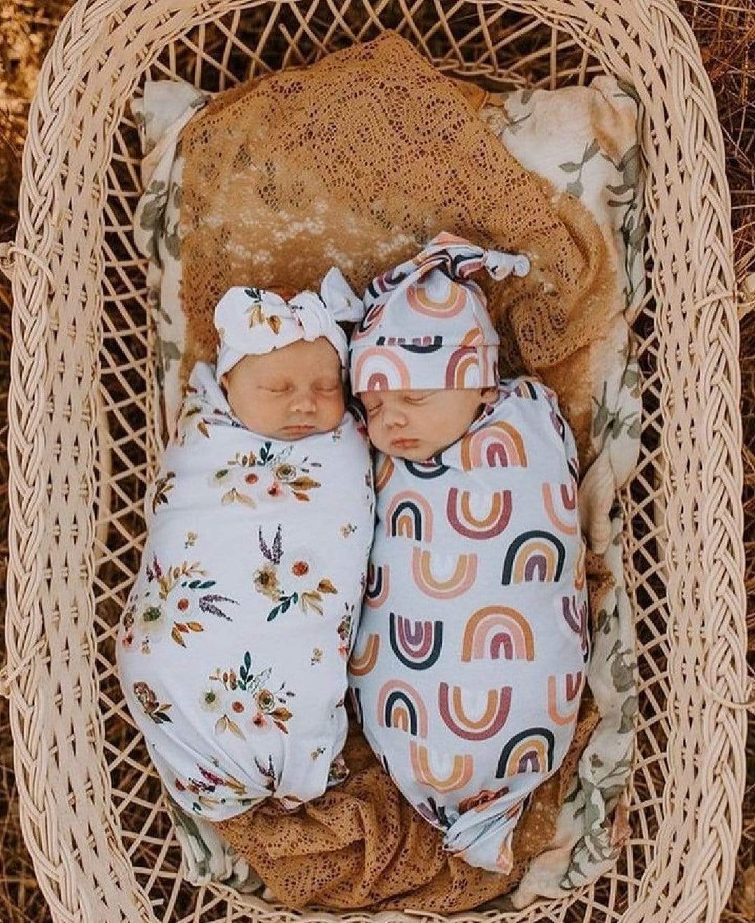 Snuggle Hunny Kids Linen Sheets Snuggle Hunny Jersey Wrap & Beanie Set