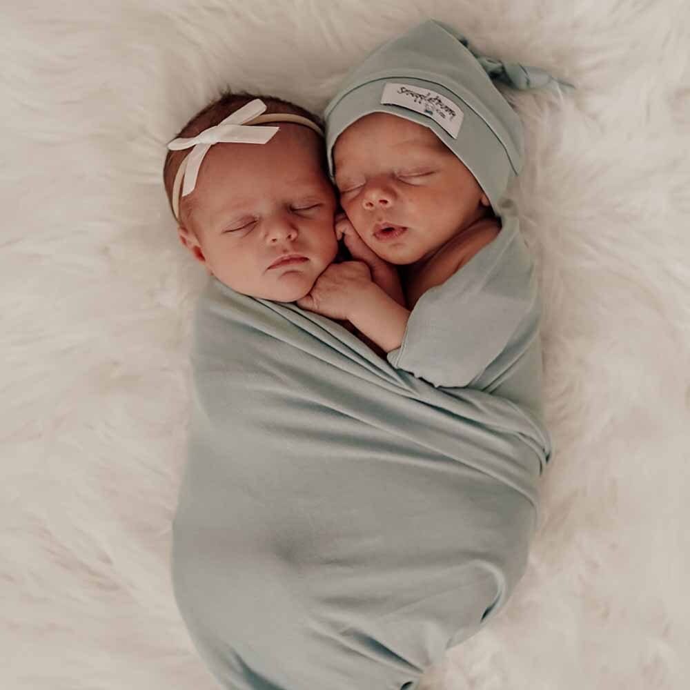 Snuggle Hunny Kids Linen Sheets Snuggle Hunny Jersey Wrap & Beanie Set