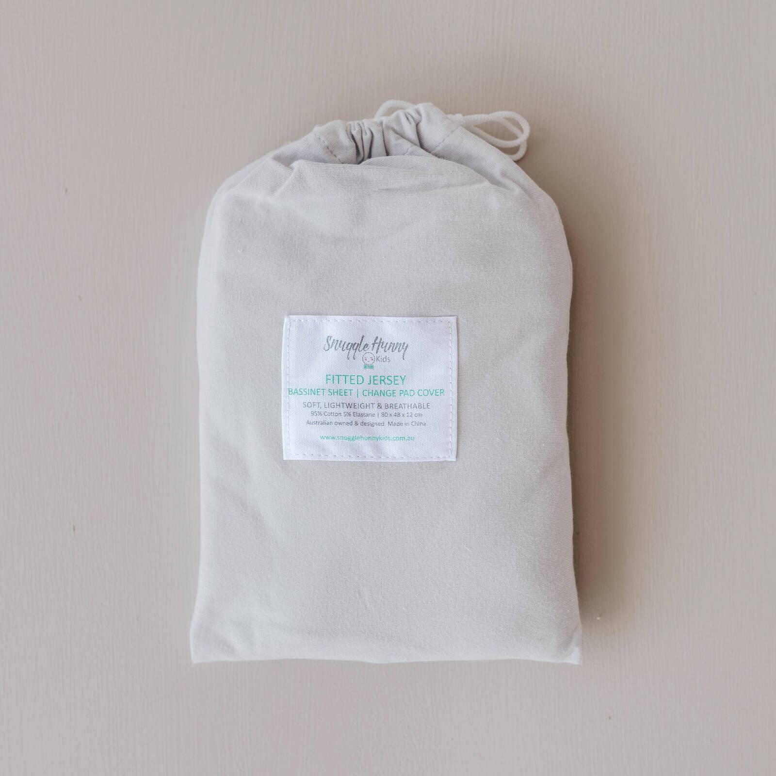 Snuggle Hunny Kids Linen Sheets Stone Snuggle Hunny Bassinet Sheet & Change Pad Cover 2 n 1
