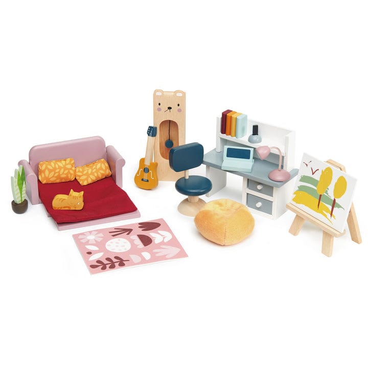 Tender Leaf Toys Toys Dolls House Study Furniture Set