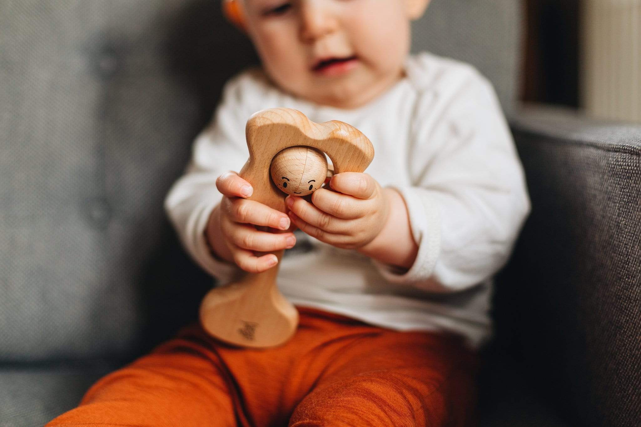 The Kiss Co Baby Accessory Pēpi Kiss - all natural teething rattle