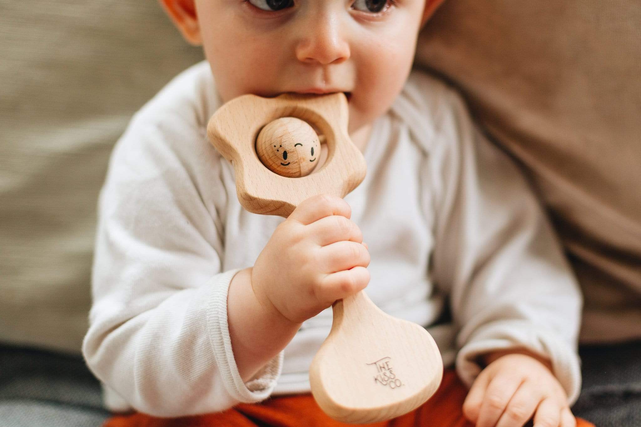 The Kiss Co Baby Accessory Pēpi Kiss - all natural teething rattle