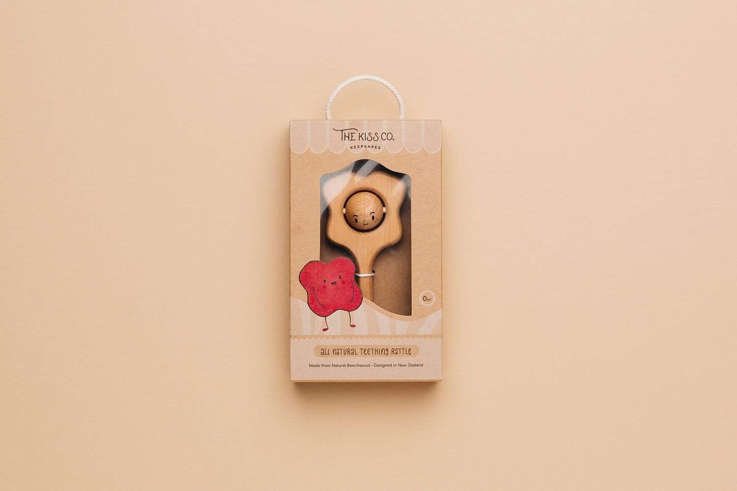 The Kiss Co Baby Accessory Pēpi Kiss - all natural teething rattle