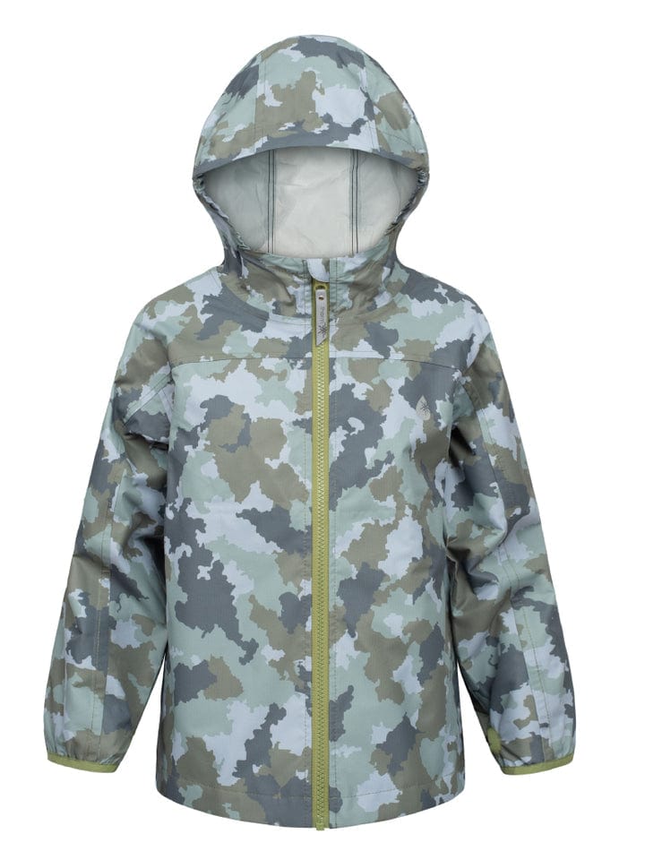 Therm Boys Jacket 10K Packaway Rainshell - Camo