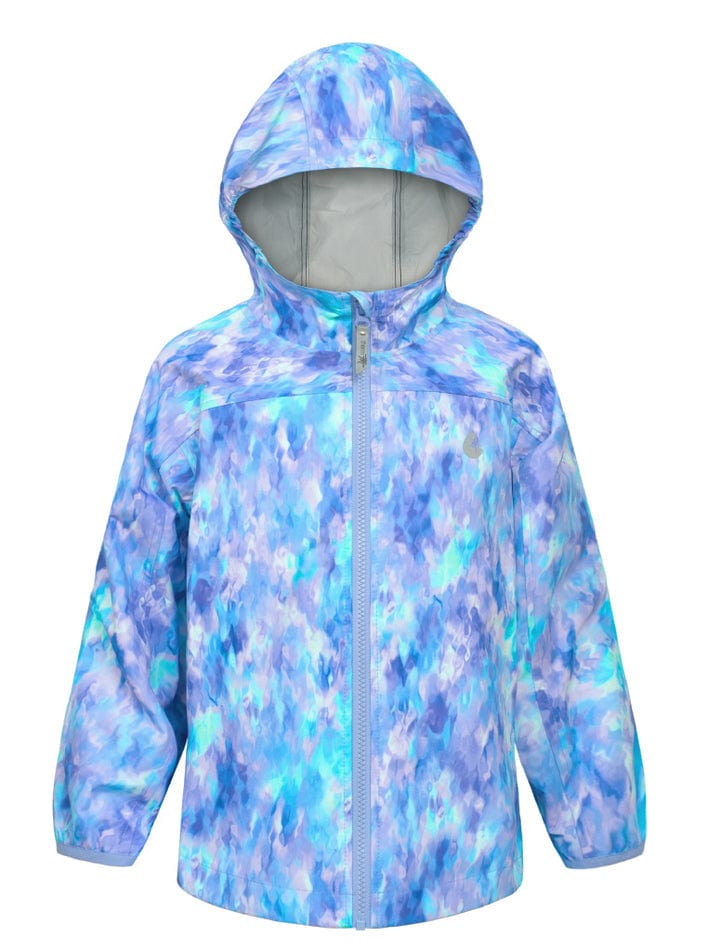 Therm Girls Jacket 10K Packaway Rainshell - Mermaid