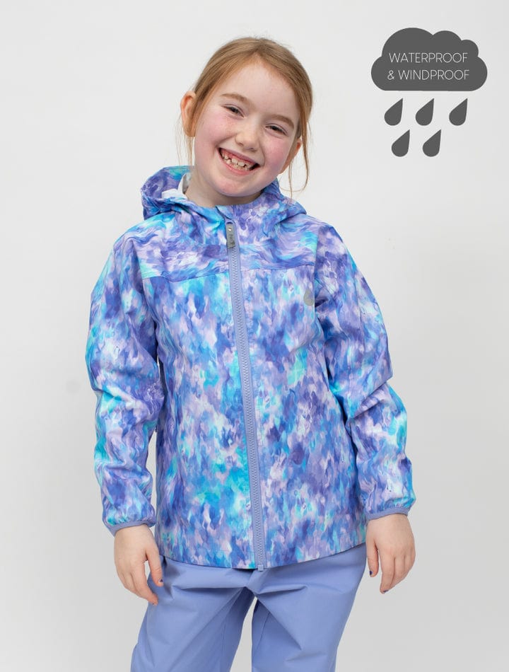 Therm Girls Jacket 10K Packaway Rainshell - Mermaid