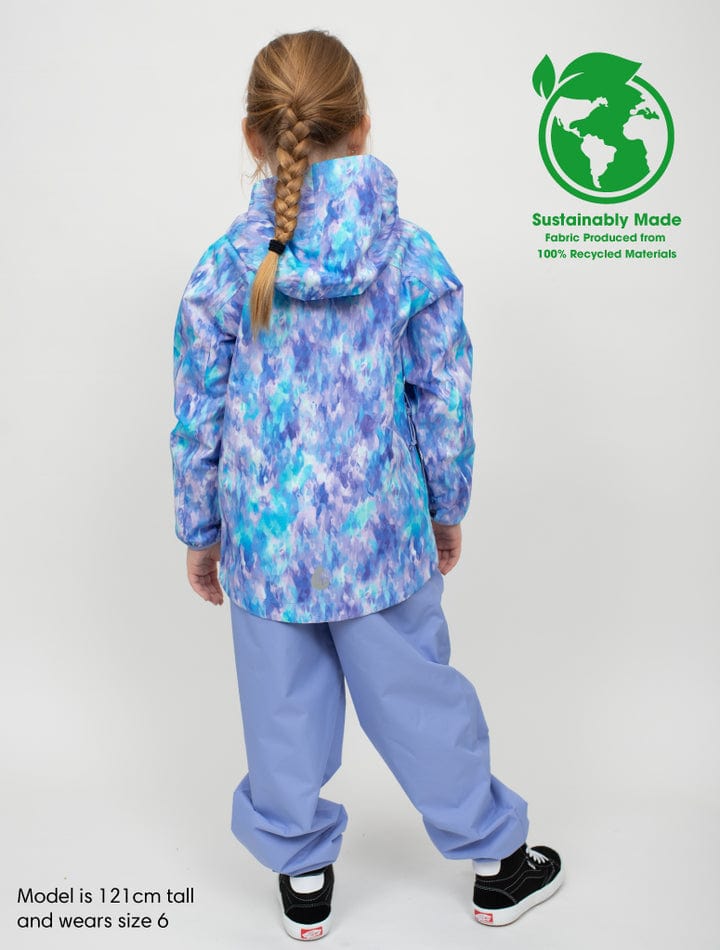 Therm Girls Jacket 10K Packaway Rainshell - Mermaid