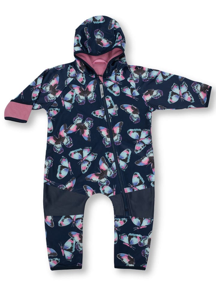 Therm Girls Onesie All-Weather Fleece Onesie - Butterfly