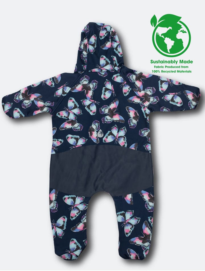 Therm Girls Onesie All-Weather Fleece Onesie - Butterfly