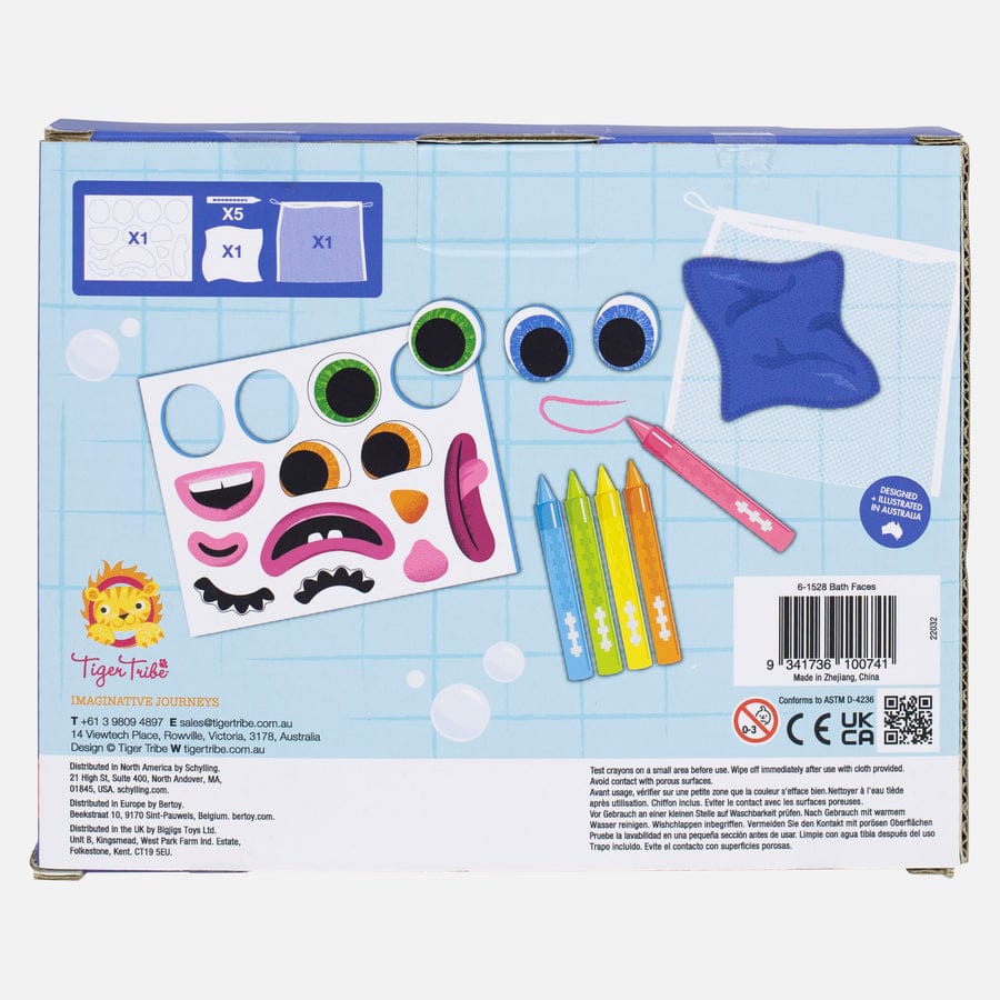 Tiger Tribe Bath Toys Bath Faces